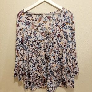 Floral peplum top